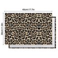 thumbnail image 5 of Set of 6 Cheetah Pattern Table Mats, Flax Linen Heat Resistant Wrinkle Free with Romantic Animal Print for Tropical Dining Decor and Chic Kitchen, 5 of 5