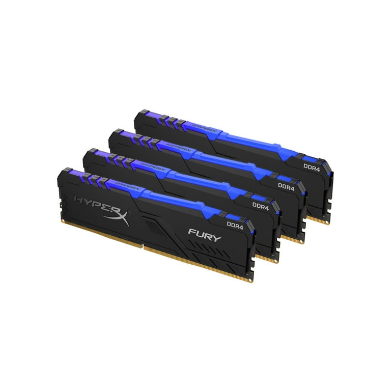 HyperX Fury 64GB 3200MHz DDR4 CL16 DIMM (Kit of 4) RGB - Walmart.com