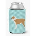 thumbnail image 1 of Central Asian Shepherd Dog Checkerboard Blue Can or Bottle Hugger, 1 of 1