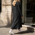 thumbnail image 6 of DIOAZUD Women's Plus Size Ribbed Knit Cardigan Extra Long Open Front Long Sleeve Floor Length Cardigan Sweater Soft Lightweight, 6 of 8