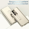 thumbnail image 4 of SaniMore for Samsung Galaxy Z Fold5 (7.6" 2023) Case, Mgnetic Hinge Protection Foldable Bracket Rugged PC Backplane Lens Protection Shockproof Drop Resistant Folding Shell, Gold, 4 of 7