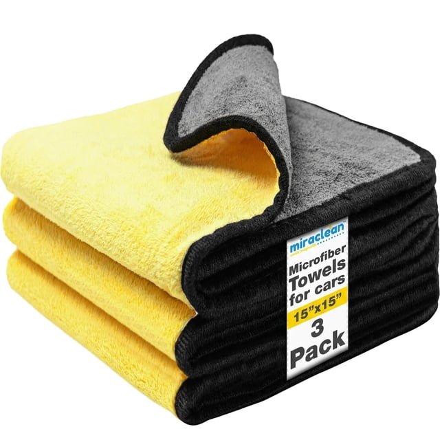 Paño de microfibra MIRACLEAN 40 x 40 cm, súper absorbente, pack de 3