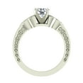 thumbnail image 4 of 0.75 Carat Art Deco Trinity Knot Engagement Ring 18K White Gold (G,SI1), 4 of 6