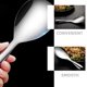 thumbnail image 2 of Cuchara de arroz de acero inoxidable con mango ergonómico, cuchara de arroz de metal, cuchara antiadherente, cuchara práctica, utensilio de cocina para olla arrocera, 2 of 6