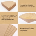 thumbnail image 3 of Small Coffee Filters, Size 01, Set of 200, Disposable Cone Coffee Filters Paper, Natural Paper Filters for Pour Over Coffee Dripper and Coffee Maker (1-2 Cup), 3 of 4