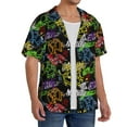 thumbnail image 2 of Kdxio Men'S Hawaiian Shirt For Men Short Sleeve Shirt Game Joysticks Summer Casual Holiday Beach Button Down T-Shirts, 2 of 5