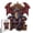 Flying Dragon Alien Puzzle - Standard Version L, variant on Mysterious "Dragon on Throne" Wood Jigsaw Puzzle with Hidden Creatures, Vibrant Mythical Guardian Silhouette Art for Adults, Unique Fantasy Gift, Large Size