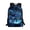 Sky Blue Lightning Dinosaur, variant on Binienty Purple Baseball Print 17 Inch School Backpack with Front Compartment Side Mesh Pockets Water Resistant Lightweight Bookbag for Middle School Students Daily Use