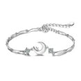 thumbnail image 4 of DLQT Silver Moon Bracelet Light Luxury Bestie Niche Exquisite Picking Stars And Embracing The Moon To Send Girlfriend Gifts, 4 of 7
