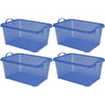 thumbnail image 1 of Life Story Boîte de Rangement et d'Organisation pour Garde-Robe Bleue, 55 Pintes (Lot de 4), 1 of 11