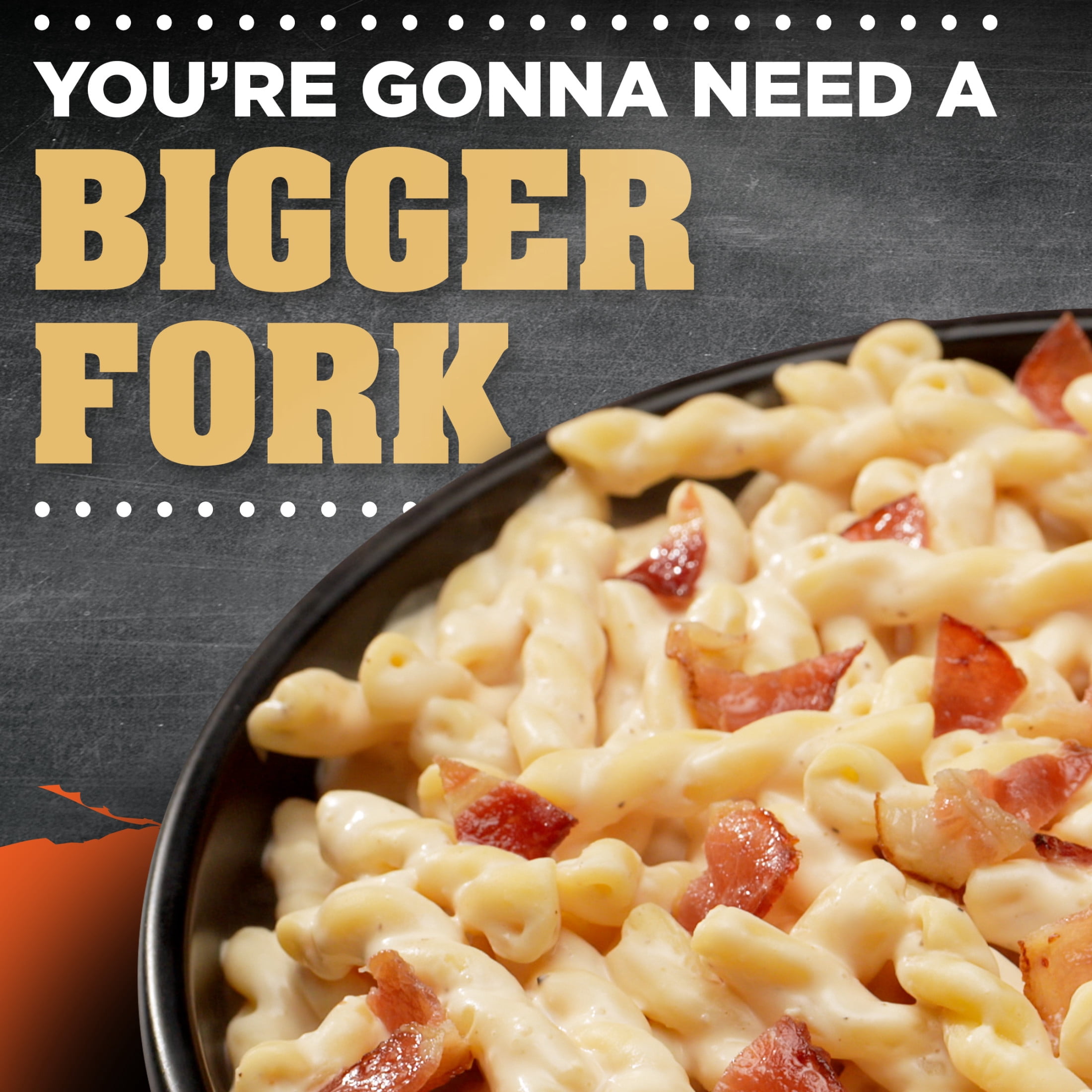 Devour Big Bowl White Cheddar Mac & Cheese with Bacon, 14 oz Box