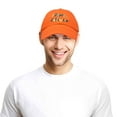 thumbnail image 6 of DALIX Happy Halloween Hat Treats Mens Womens Baseball Cap in Orange, 6 of 7