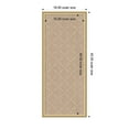 thumbnail image 5 of Kate and Laurel Framed Fabric Pinboard 18 x 42, Beige Lattice Pattern Printed Linen Classic Bulletin Board for Use as a Vision Board or Wall Organization, Florence Gold Frame, 5 of 8