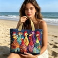 thumbnail image 5 of Quilted Tote Bag Soft Puffy Design Large Capacity Shoulder Bag, 5 of 5