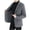 Gray, variant on Men's Wool Blend Pea Coat Notched Collar Single Breasted Overcoat Warm Winter Trench Coat with Pockets Suit Jackets Gray