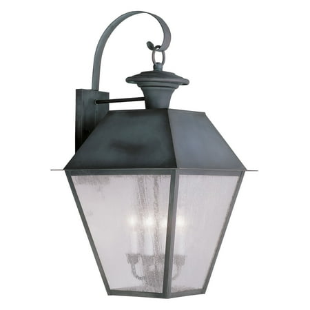 

Livex Mansfield 2172-61 4-Light Outdoor Wall Lantern in Charcoal