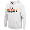 thumbnail image 2 of Men's Colosseum White Miami Hurricanes Lantern Pullover Hoodie, 2 of 3