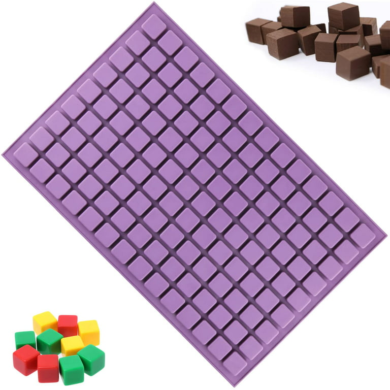 2 PCS)126 Cavity Square Silicone Mold/Mini Candy Molds For Chocolate Gummy  Ice