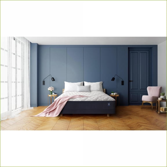 Mattresses | Restonic 11” Firm Comfort Hybrid Mattress | Twin | Foam | White Blue