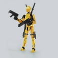 thumbnail image 4 of 3D Printed Finished Titan Robot Mobile Doll Set with 9 Angel Weapons and Interchangeable Hands for Collectors Desktop Decoration Gold, 4 of 6