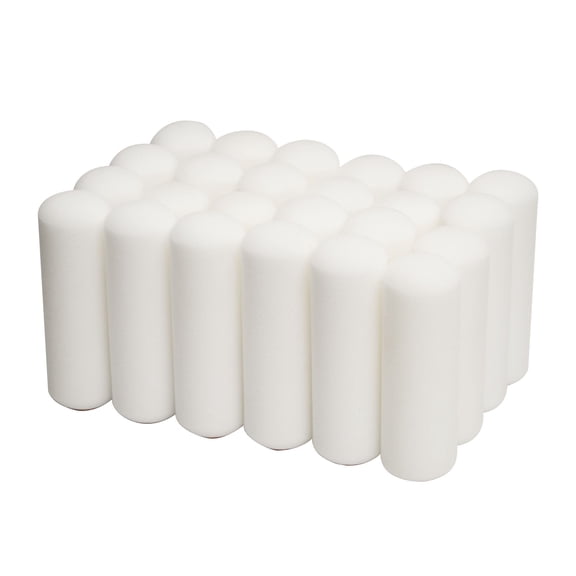 Voomey 24-Pcs 4'' Sponge 4 inch Foam Roller Cover Painting Supplies for Painting