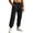 Black, variant on WAVSUF Men's Athletic Jogger Pants Loose Fit Adjustable Drawstring Side Pockets Fall Sporty Pants Gray L
