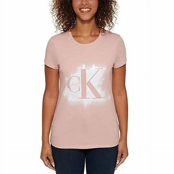 Calvin Klein Jeans Ladies' Logo Tee, Pink, Medium