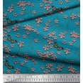 thumbnail image 3 of Soimoi Cotton Poplin Fabric Insect,Leaves & Flower Floral Print Fabric by The Yard 56 Inch Wide, 3 of 3