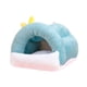 thumbnail image 5 of Hábitats de para hámster Cama de invierno para hámster Cueva para erizo Conejillo de indias enano Azul claro, 5 of 8