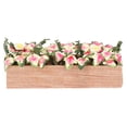 thumbnail image 1 of 1:12 Dollhouse Rectangle Flower Pot Vivid Colorful Decorative Miniature Dollhouse Rectanglar Planter Box, 1 of 8