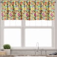thumbnail image 3 of Ambesonne Colorful Valance & Curtain, Scandinavian Leaves, 55"x30", Multicolor, 3 of 6