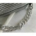 thumbnail image 5 of Kukuzhu Rhinestone Clutch for Women Sparkling Chain Evening Handbags Silver Purse Bling Hobo Handbag for Wedding Cocktail Party, 5 of 8