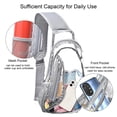 thumbnail image 4 of Bandolera gdbis de PVC transparente impermeable para estadio, color gris, 4 of 9