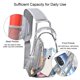 thumbnail image 4 of Bandolera gdbis de PVC transparente impermeable para estadio, color gris, 4 of 9