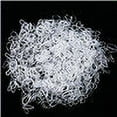 thumbnail image 2 of thinsony 1000 Pcs Bande Élastique Jetable Femmes Élastique à Cheveux Queue de Cheval Outil de Coiffure, Blanc, 2 of 7