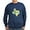 Navy, variant on CafePress - Texas State Outline Bluebonnet Flower Sweatshirt - Classic Crew Neck Sweatshirt