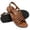 Brown, variant on Vintage Braided Flat Sandals for Women Gladiator Slingback Ankle Strap Strappy Sandals Roma Open Toe Boho Sandals Summer Beach & Dressy Slide