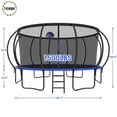 thumbnail image 2 of YORIN Trampoline pour 10 Enfants, Trampoline de 16 Pi pour Adultes avec Filet de Protection, Panier de Basketball, Échelle, Capacité de Poids de 1500 Lb, Trampoline Récréatif Extérieur, Trampoline Robuste, 2 of 7