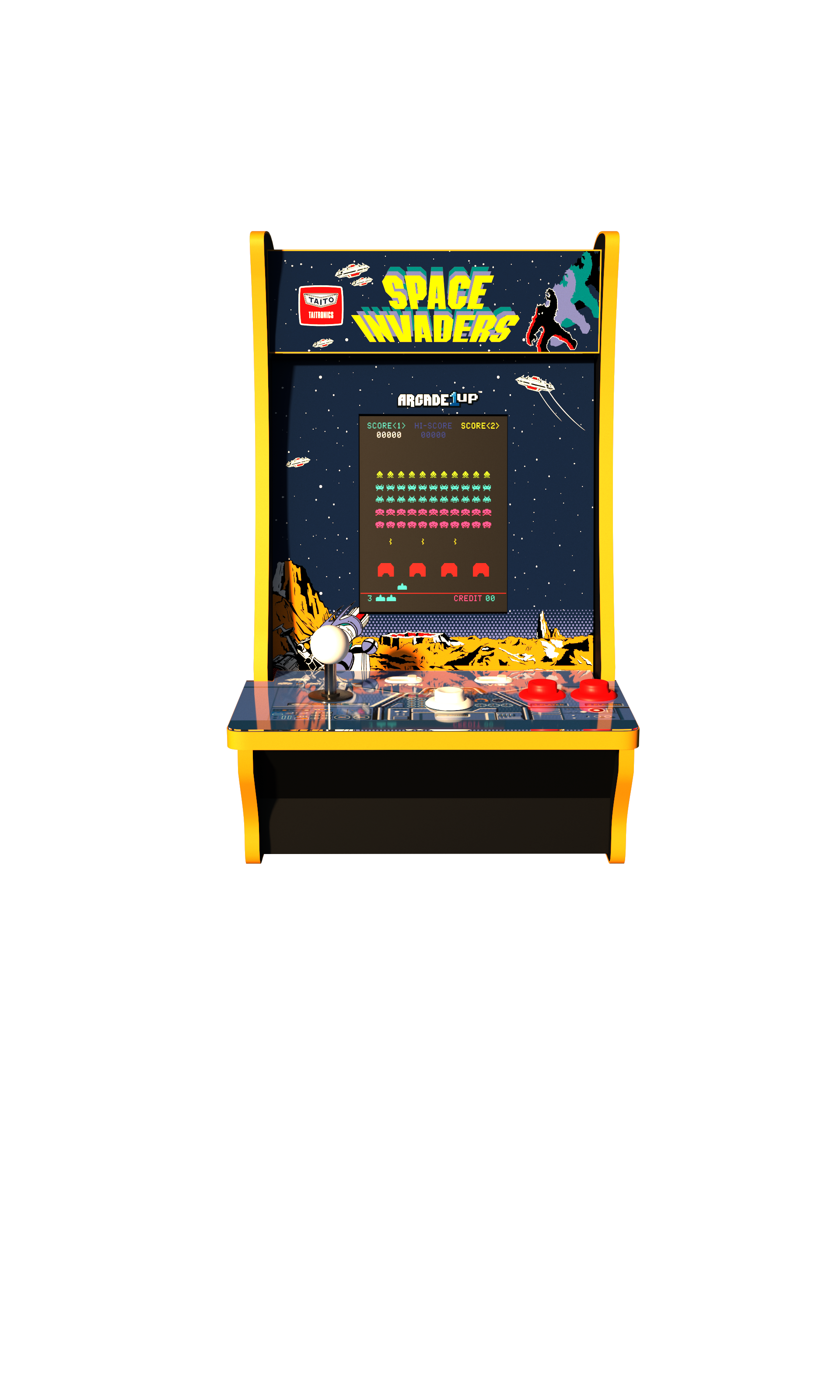 Space Invaders Counter Arcade Machine, Arcade1UP - image 4 of 8