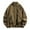 Mens Jackets & Coats Brown, variant on M-4X Mens Big & Tall Jackets with Zipper Pockets Plus Size Fleece Lined Coats Thermal Warm Long Sleeve Zip Up Mock Neck Work Winter Outerwear Jacket