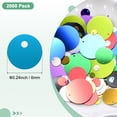 thumbnail image 3 of Uxcell Lot de 4 Paillettes Rondes Plates de 6 mm pour Projets DIY/sewing [Bleu Lac], 3 of 6
