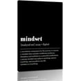 thumbnail image 2 of Inspirational Framed Office Home Wall Art with Mindset Verb Artwork Black and White Motivational Gifts for Men Mindset Is Everything Quotes Wall Decor for Living Room Bedroom Ready to Hang-12"Wx18"H, 2 of 6