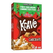 Kellogg's Krave Chocolate Cold Breakfast Cereal, 11.4 oz Box