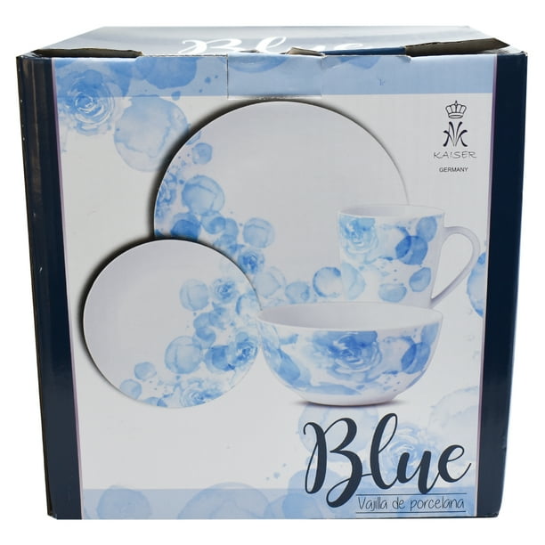 Juego de vajilla Completa Ambient 21 porcelana blanca diseño