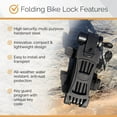 thumbnail image 6 of Via Velo Folding Bike Lock Set 6-in-1 Heavy-Duty Bike Lock with Bike Cable & Same Key System, 2 Pack, 6 of 9