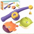 thumbnail image 1 of Baby bath water toy - Baby Bath Toys for Babies 6-12 Months,6 Pcs Bathtub Toy Set with Magnetic Fishing Game,Floating Toy,Shower Beach Pool Toy Gift for Infant Kid(Magnetic Fishing 3-Piece Set), 1 of 5