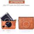 thumbnail image 2 of Fujifilm Mini EVO Case - Retro PU Leather Protective Case for Fuji Mini EVO Instant Camera - Removable Case, 2 of 5