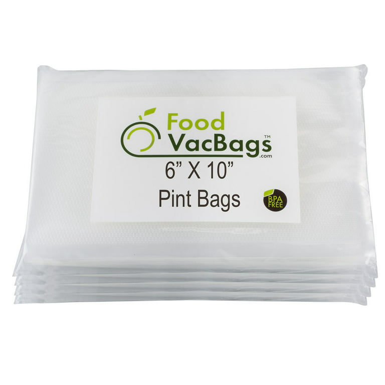 W&Y Vacuum Sealer Bags for Food, 100 Count 6 x 10 Commercial Grade  Embossed Food Vacuum Sealer Bag, BPA Free, Pre-Cut Food Saver Bags for Sous  Vide