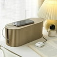 thumbnail image 3 of Versatile Large Board Storage Box Wire Cable Storage Case Organizer Brown, 3 of 7