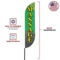 thumbnail image 5 of Massage Sign feather flag Pole Mount for Outdoor by DreamController | 15 FEET Long Polyester Outdoor Banner Flag with Pole Kit for Easy Hang | HD Print Swooper Flag Pole Mount for Salon Advertising a, 5 of 7